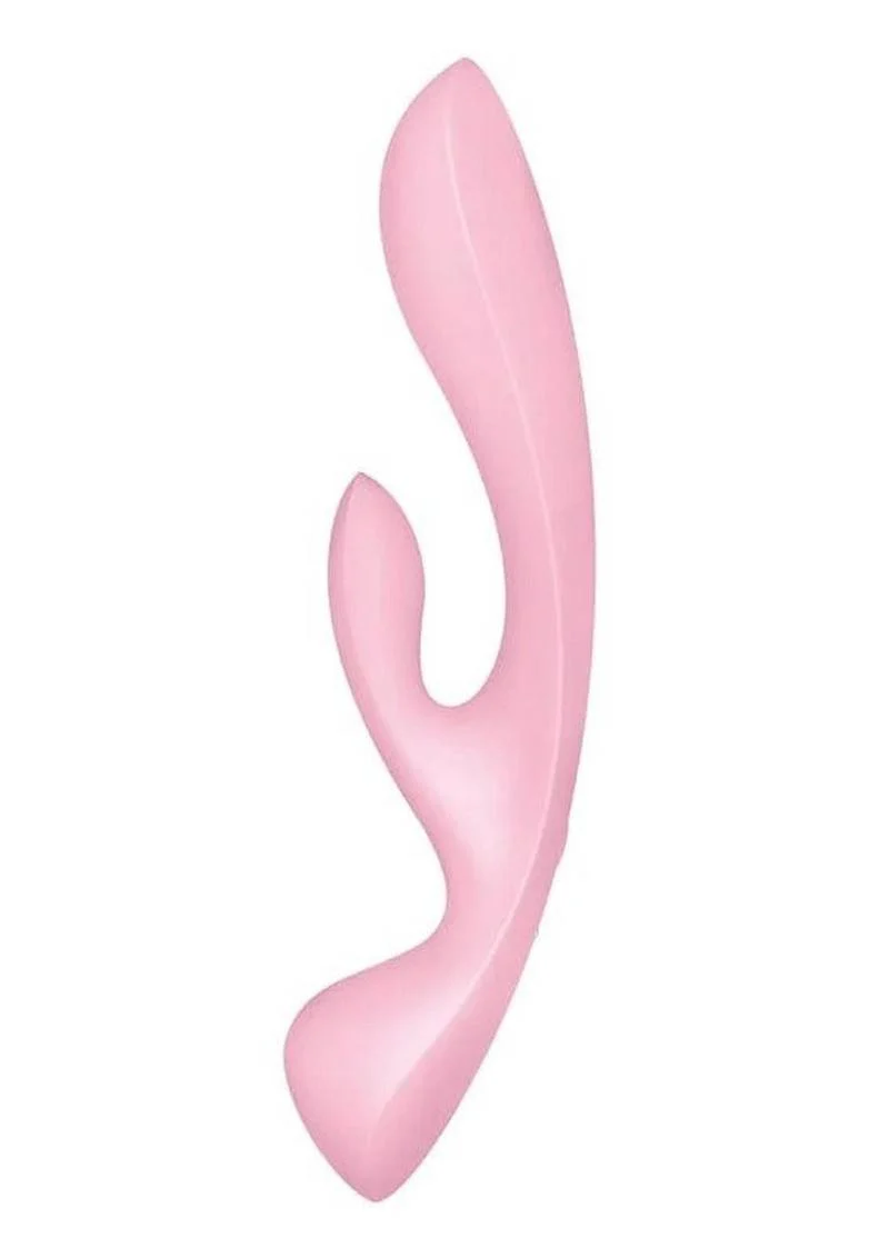 Satisfyer Triple Oh Rechargeable Silicone Dual Stimulating Vibrator - Image 4