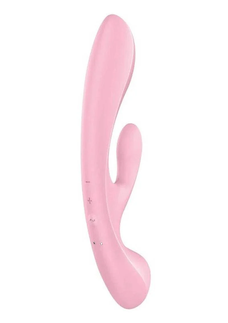 Satisfyer Triple Oh Rechargeable Silicone Dual Stimulating Vibrator - Image 5