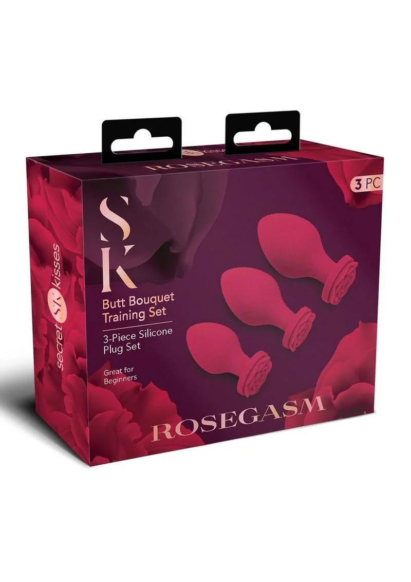 Secret Kisses Rosegasm Butt Bouquet Training Set Silicone Butt Plugs - Image 2