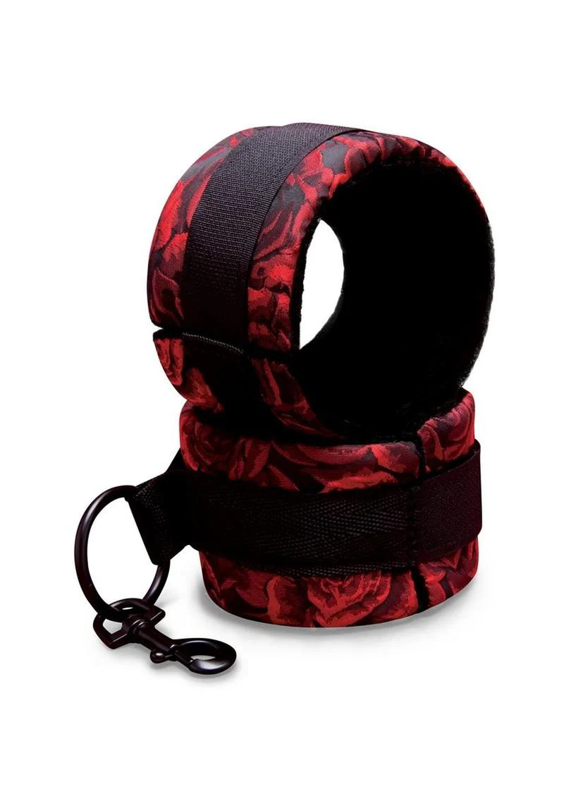 Secret Kisses Rosegasm Cuffs with Satin Blindfold