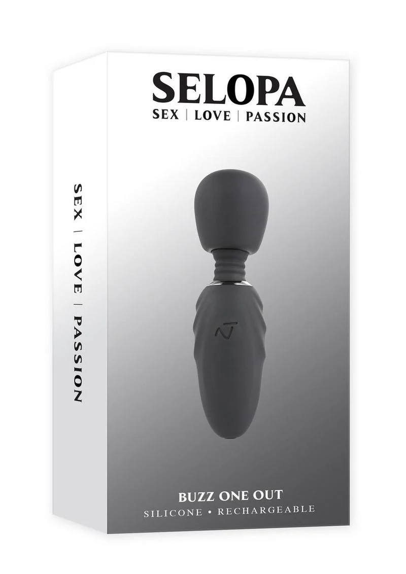 Selopa Buzz One Out Rechargeable Silicone Mini Wand - Image 2