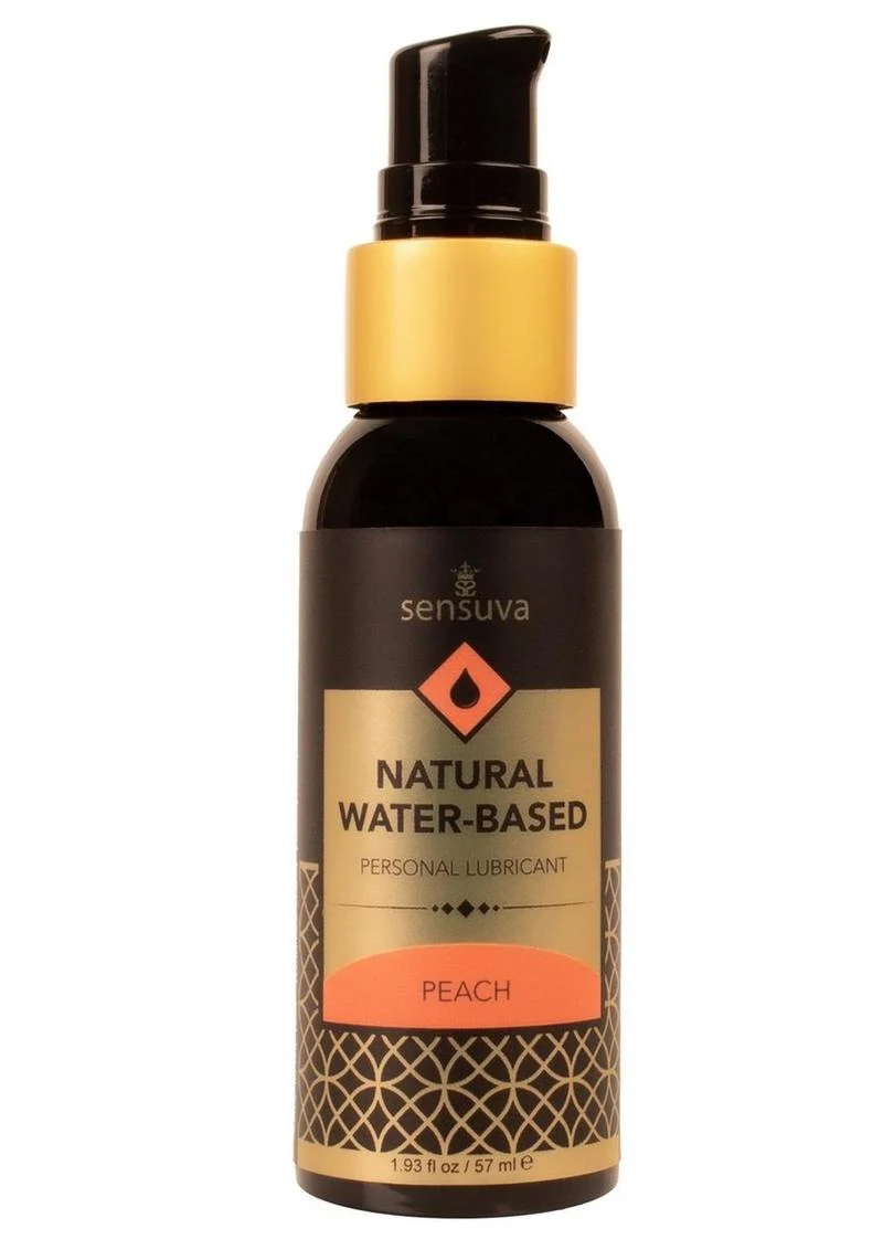 Sensuva Natural Water Based Peach Flavored Lubricant