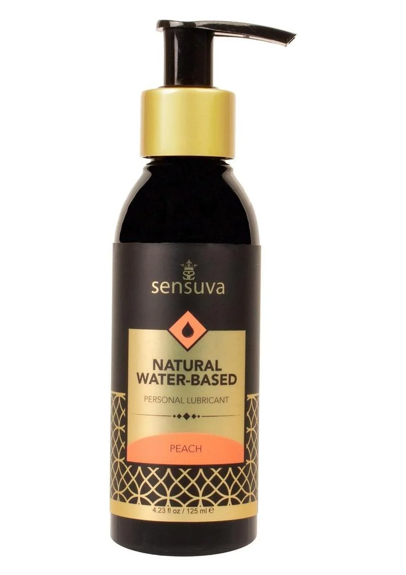 Sensuva Natural Water Based Peach Flavored Lubricant - Image 2