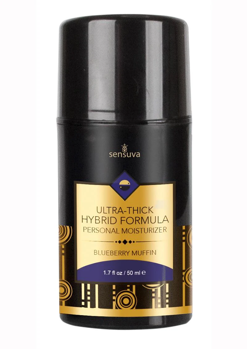 Sensuva Ultra Thick Hybrid Personal Moisturizer Blueberry Muffin Flavored Lubricant