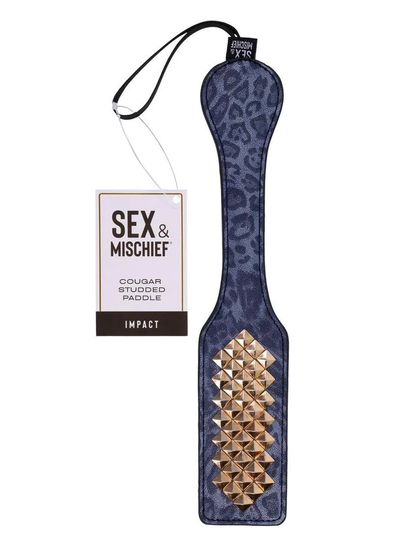 Sex and Mischief Cougar Studded Paddle - Image 2
