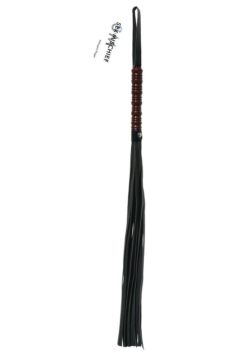Sex and Mischief Mahogany Flogger - Image 2