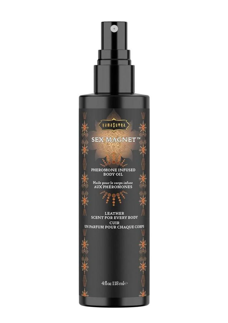 Sex Magnet Pheromone Body Oil Spray 4oz - Leather