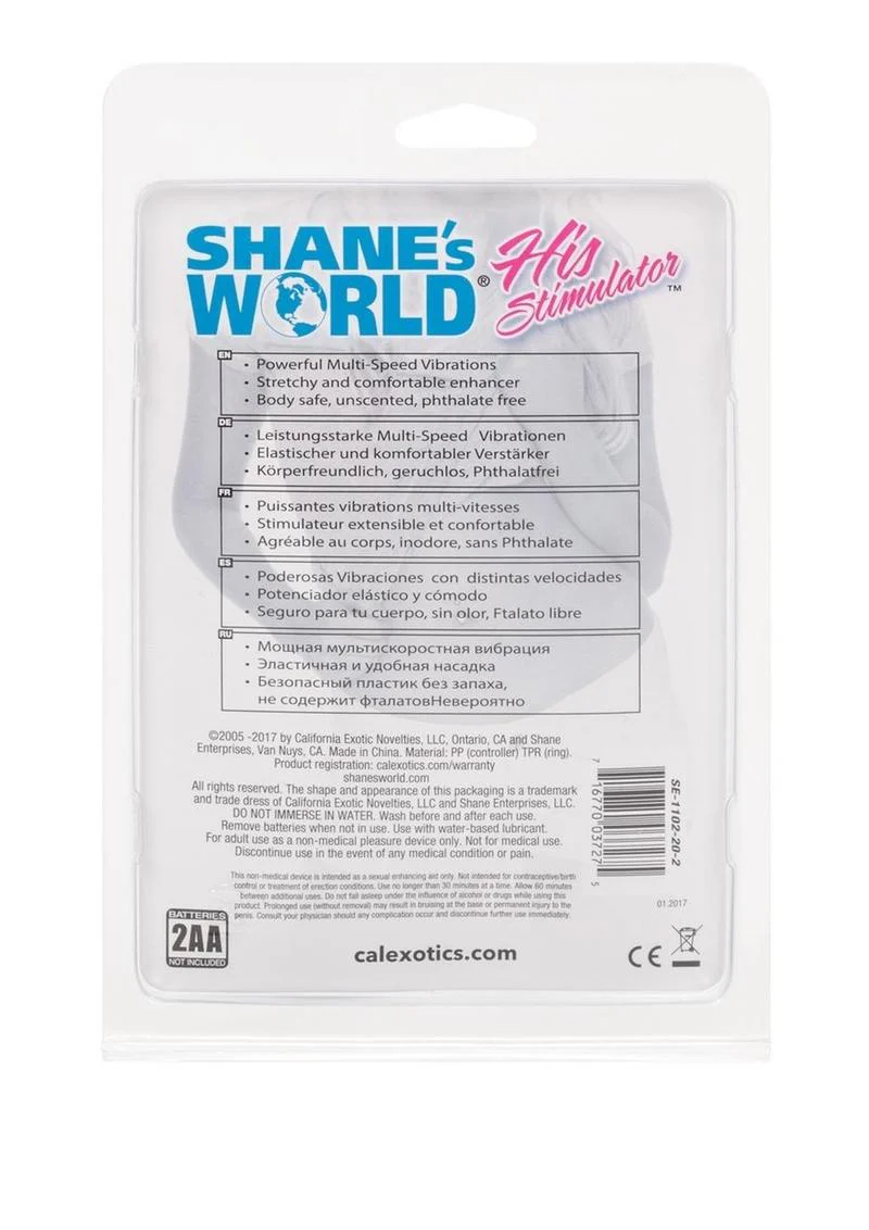 Shane's World His Stimulator Vibrating Cock Ring - Image 4