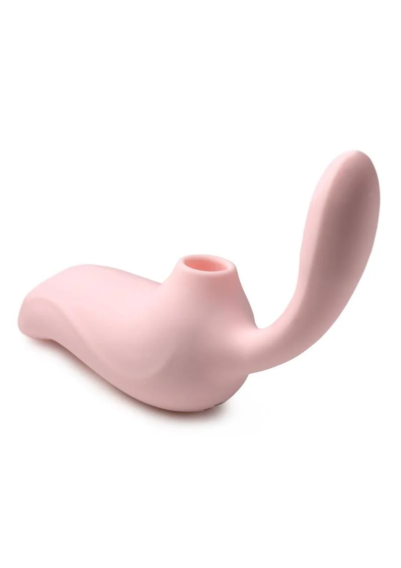 Shegasm 3-Way Elixir Rechargeable Silicone Sucking and Pulsing Vibrator - Image 4