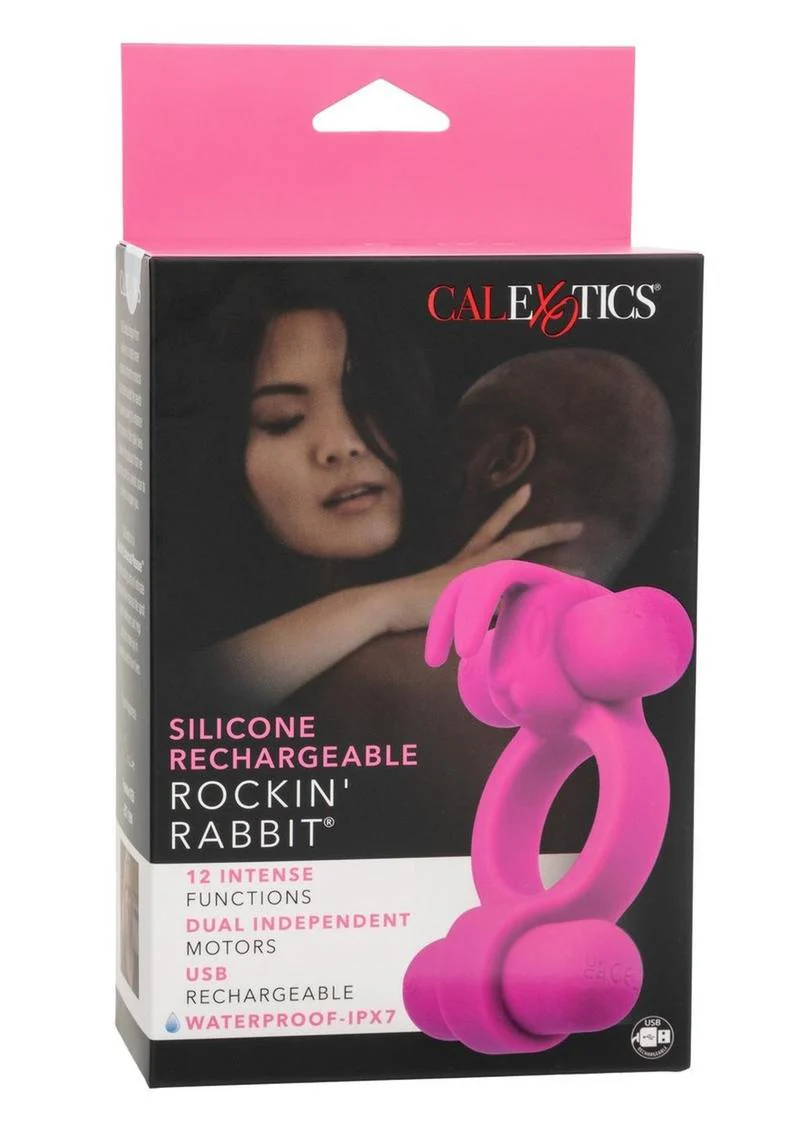 Silicone Rechargeable Rockin' Rabbit Cock Ring - Image 2