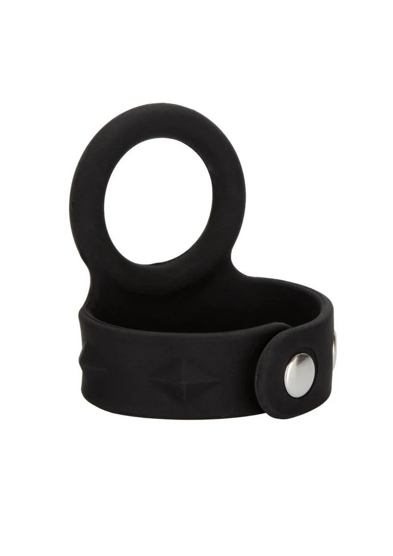 Silicone Tri-Snap Scrotum Support Cock Ring - Image 4
