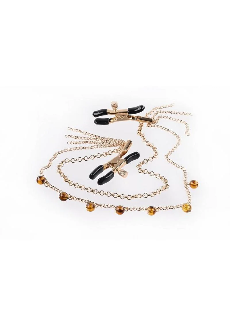 Sincerely Amber Chained Nipple Clamps - Image 3