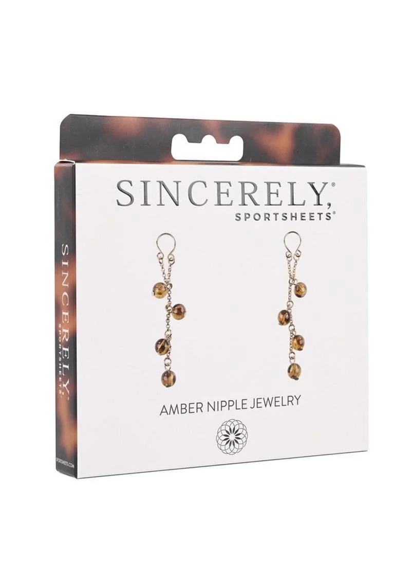 Sincerely Amber Nipple Jewelry - Image 2
