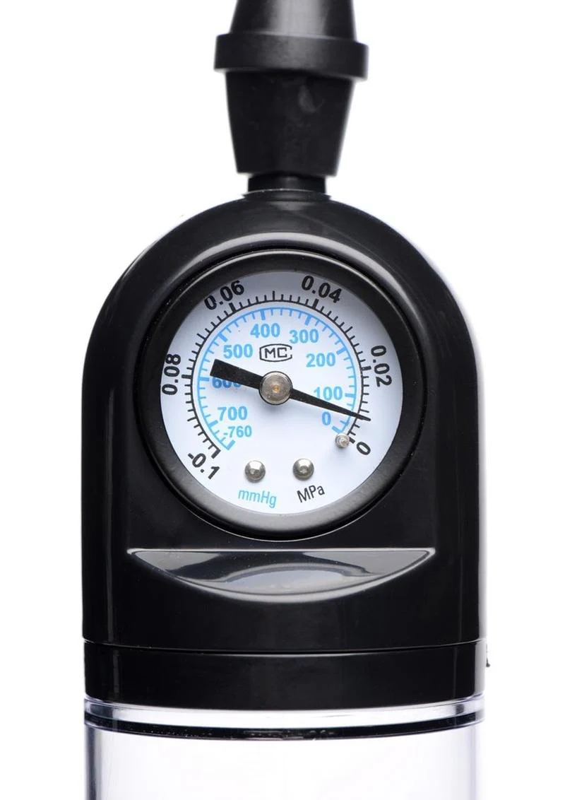 Size Matters Trigger Penis Pump with Built-In Pressure Gauge - Image 3