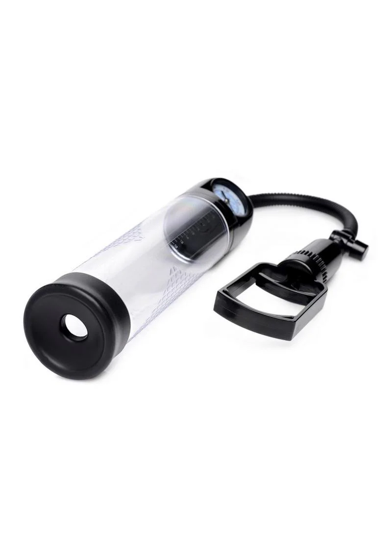 Size Matters Trigger Penis Pump with Built-In Pressure Gauge - Image 4