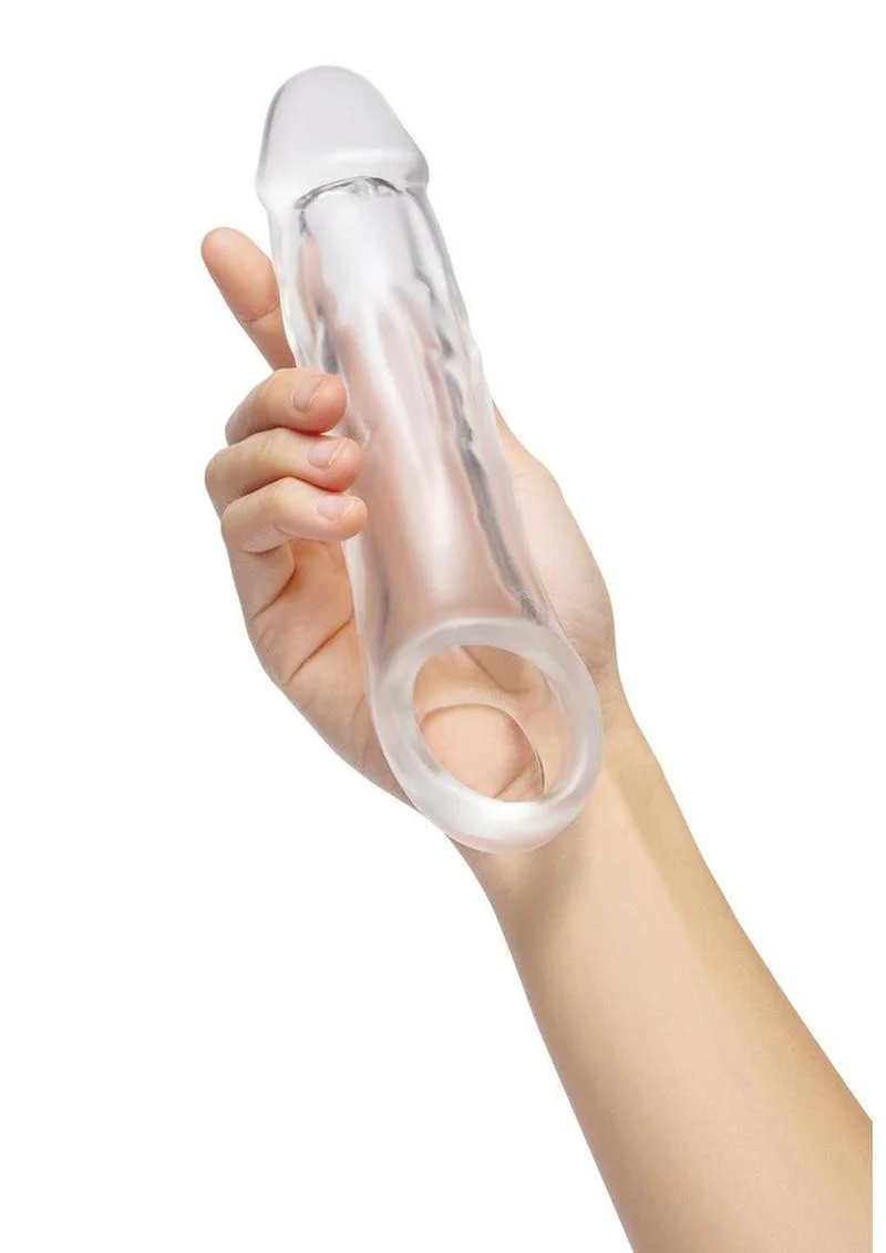 Size Up Girthy Clear View Penis Extender with Ball Loop - Image 4