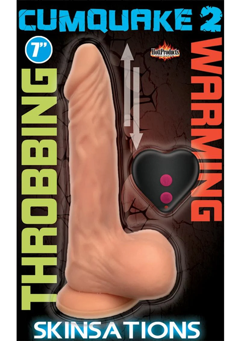 Skinsations Cum Quake 2 Thrusting Vibrator Heat Dildo - Image 2