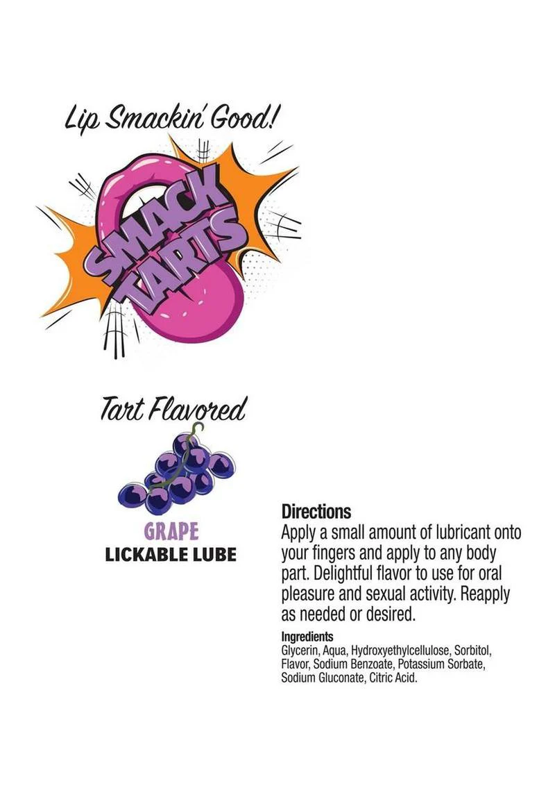Smack Tarts Lickable Lube 2oz - Sour - Image 2
