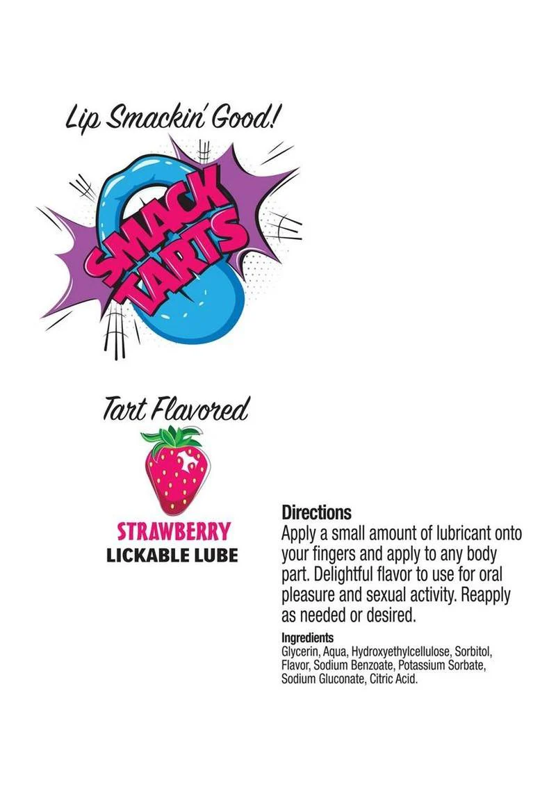 Smack Tarts Lickable Lube 2oz - Sour - Image 4