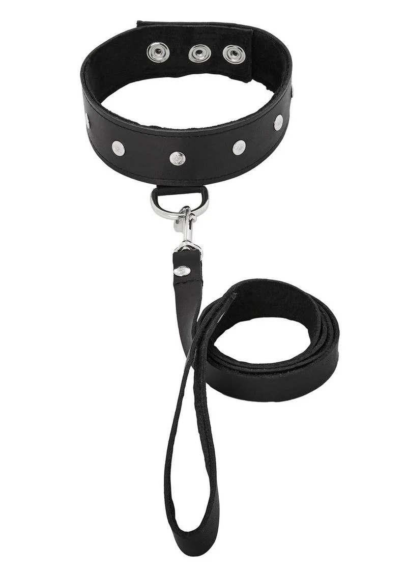Sportsheets Leather Leash and Collar - Image 3