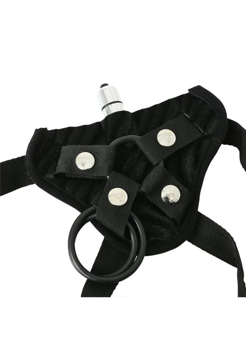 Sportsheets Vibrating Raven Corsette Strap-On Adjustable Harness - Image 3