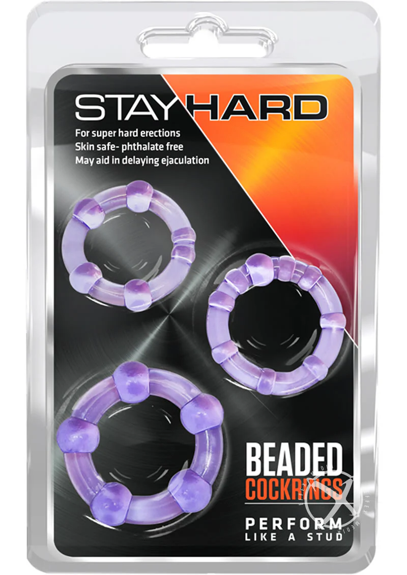 Stay Hard Beaded Cock Rings (3 Sizes - Image 11