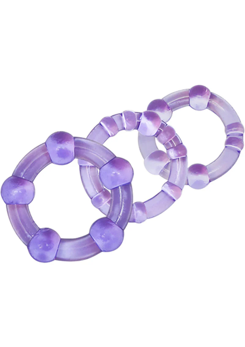 Stay Hard Beaded Cock Rings (3 Sizes - Image 4