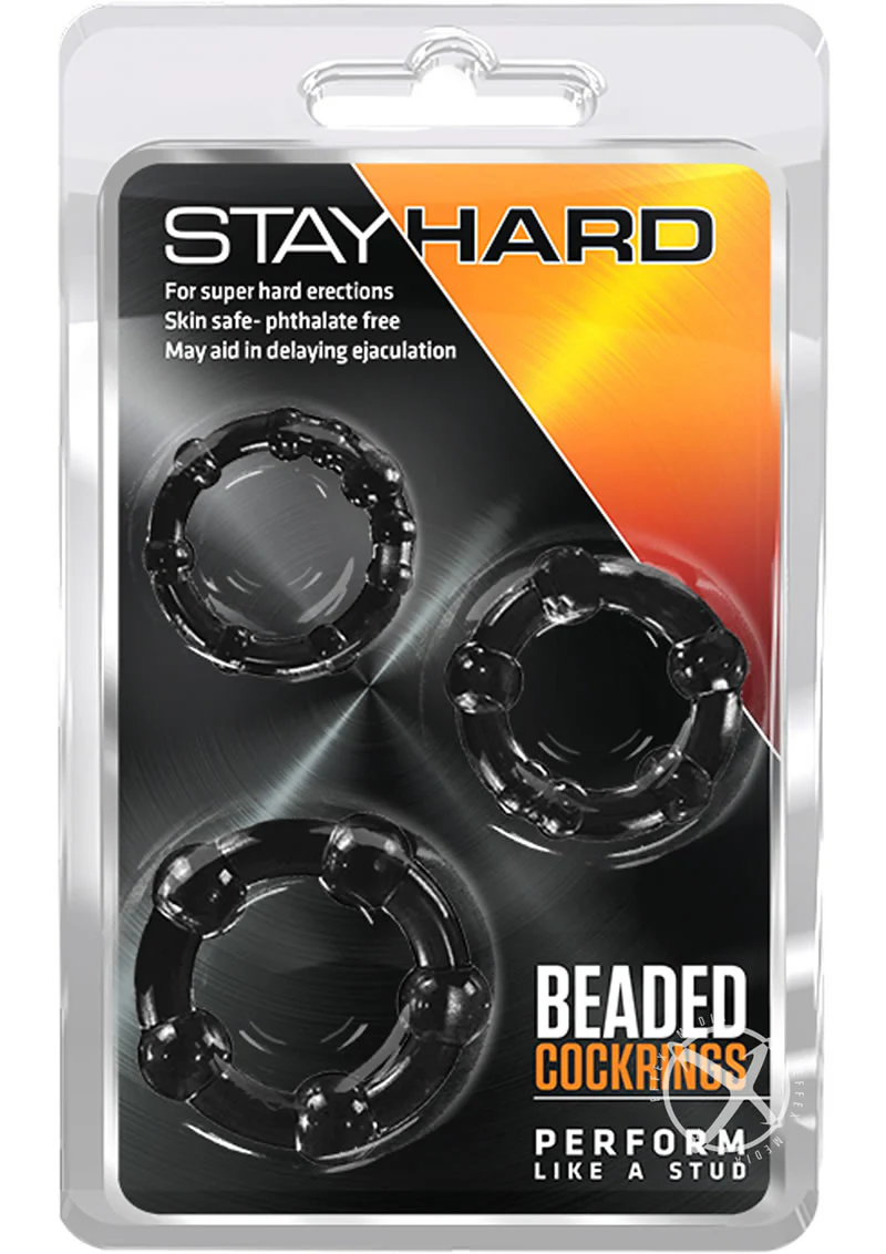 Stay Hard Beaded Cock Rings (3 Sizes - Image 5