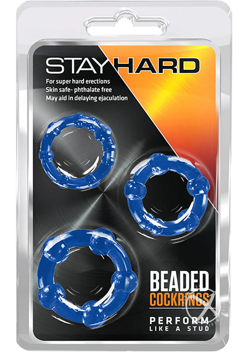 Stay Hard Beaded Cock Rings (3 Sizes - Image 7
