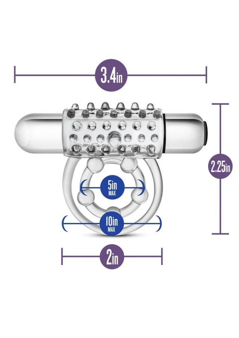 Stay Hard Vibrating Super Clitifier Cock Ring with Bullet - Image 4