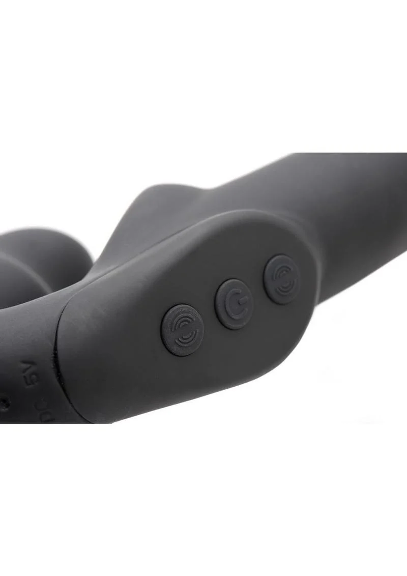 Strap U Evoke Super Charged Rechargeable Silicone Vibrating Strapless Strap-On - Image 5
