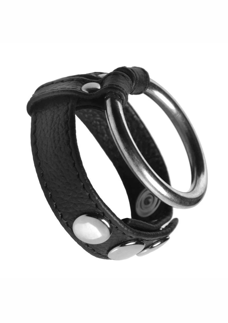 Strict Leather and Steel Cock and Ball Ring - Image 2
