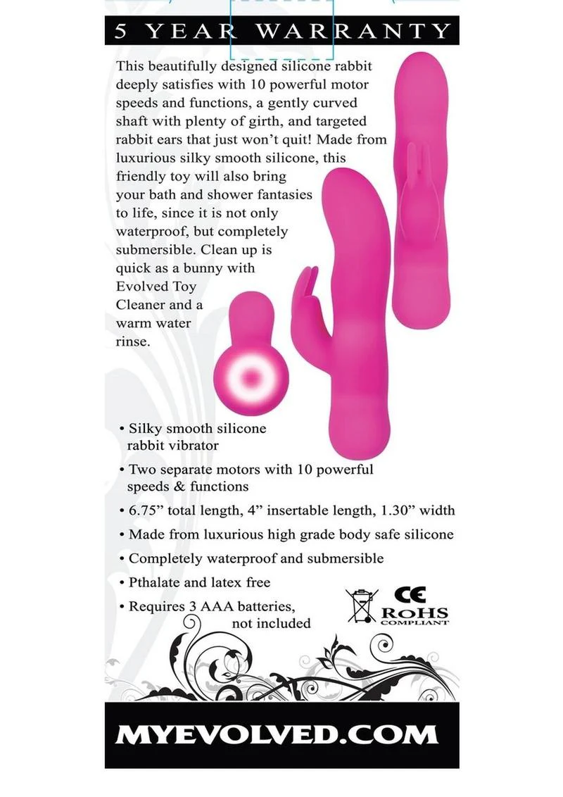 Sugar Bunny Silicone Vibrator - Image 4