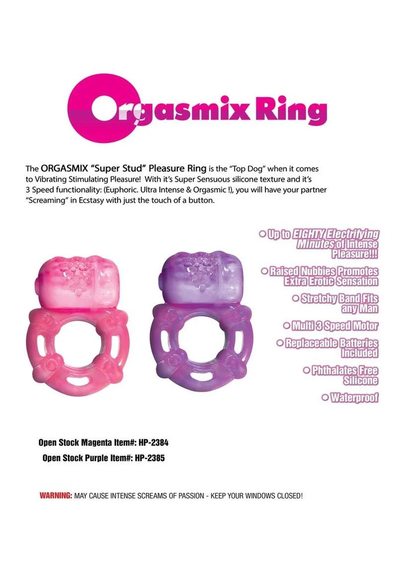 Super Stud Orgasmic Vibrating Silicone Cock Ring Waterproof - Image 4