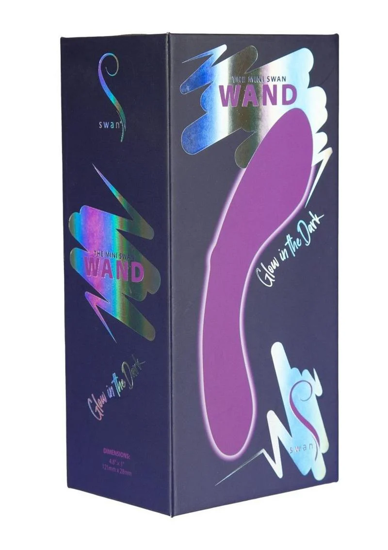 Swan Mini Swan Wand Rechargeable Silicone Glow In The Dark Massager - Image 5