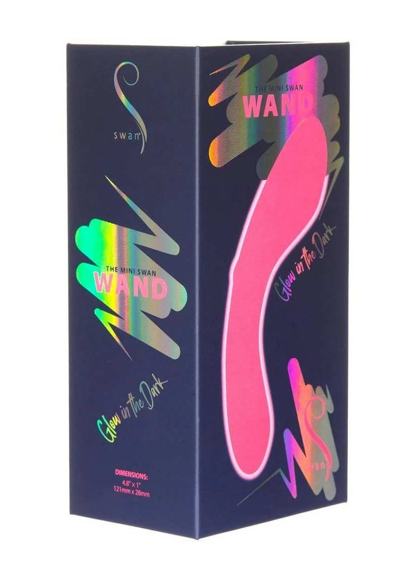Swan Mini Swan Wand Rechargeable Silicone Glow In The Dark Massager - Image 8