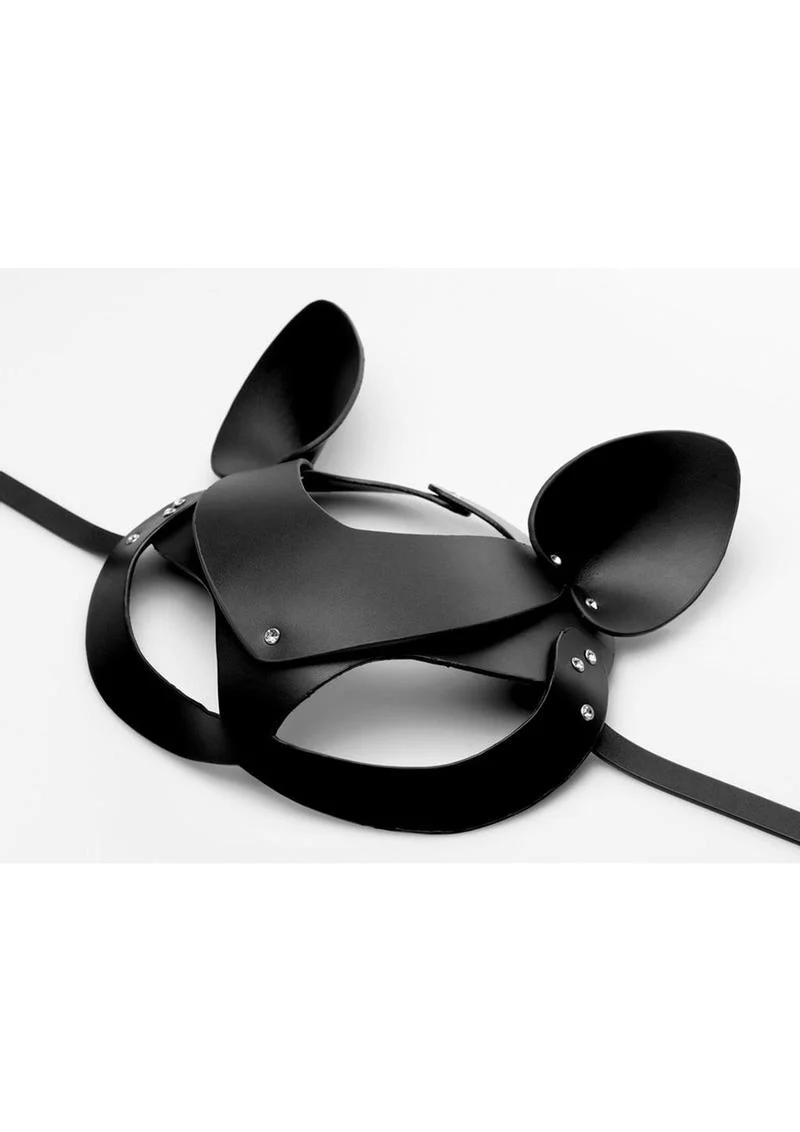Tailz Black Cat Tail Anal Plug and Mask - Image 3
