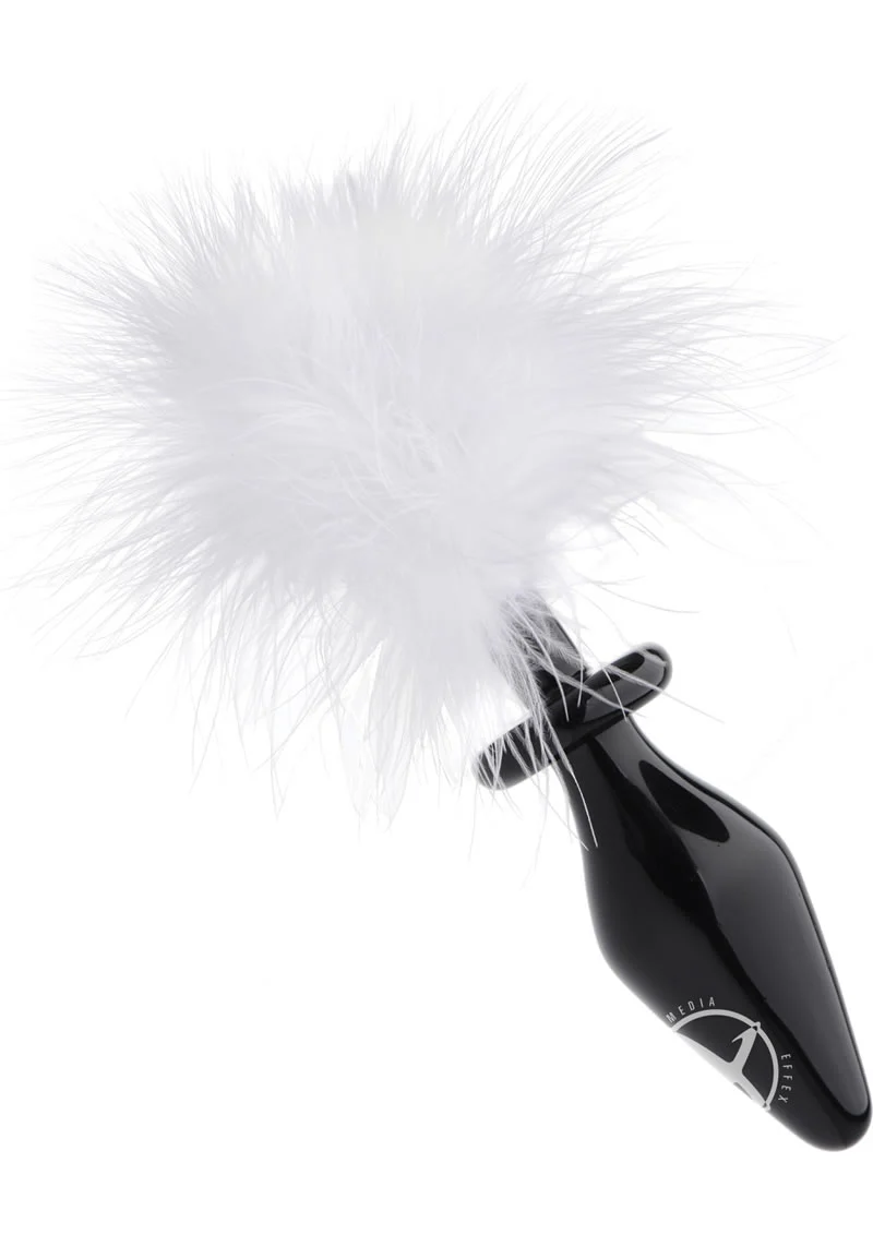 Tailz Fluffer Bunny Tail Glass Anal Plug