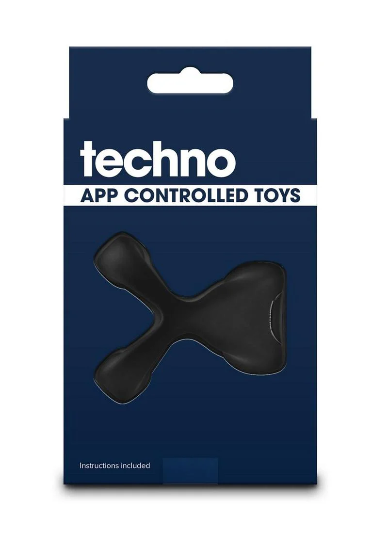 Techno Strobe Rechargeable Silicone App Compatible Cock Ring - Image 4