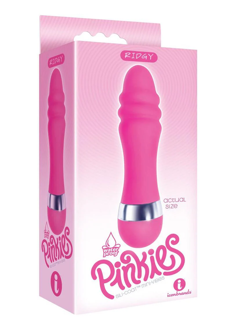 The 9's - Pinkies, Ridgy Silicone Mini Vibrator - Image 2