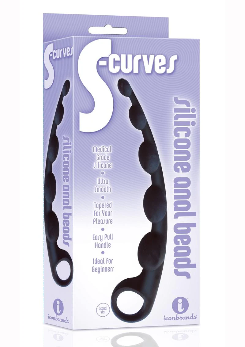The 9's - S-Curves Silicone Anal Beads - Image 2