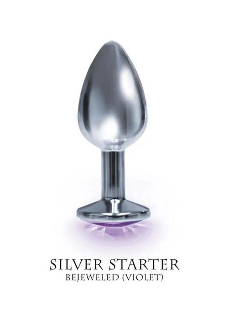 The 9's - The Silver Starter Bejeweled Stainless Steel Plug - Image 7