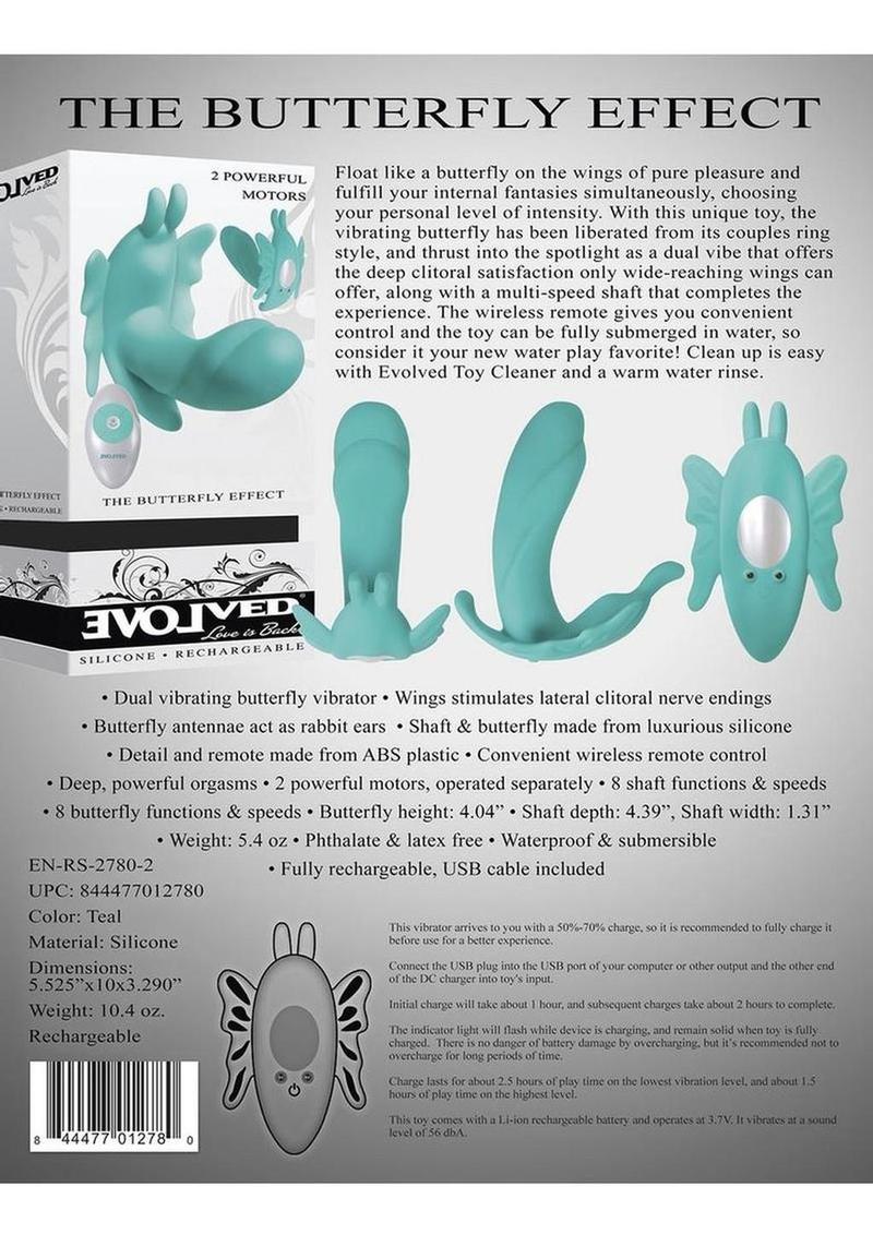 The Butterfly Effect Rechargeable Silicone Dual Motor Vibrator with Remote Control - Image 4