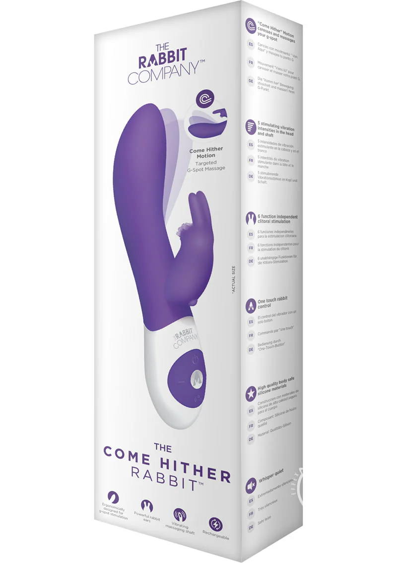 The Come Hither Rabbit Rechargeable Silicone G-Spot Vibrator - Image 3