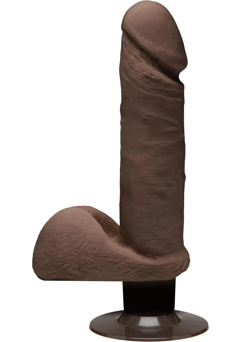 The D Perfect D Ultraskyn Vibrating Dildo with Balls - Image 2