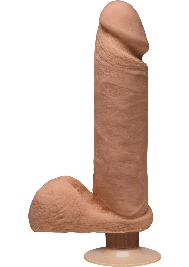 The D Perfect D Ultraskyn Vibrating Dildo with Balls - Image 3