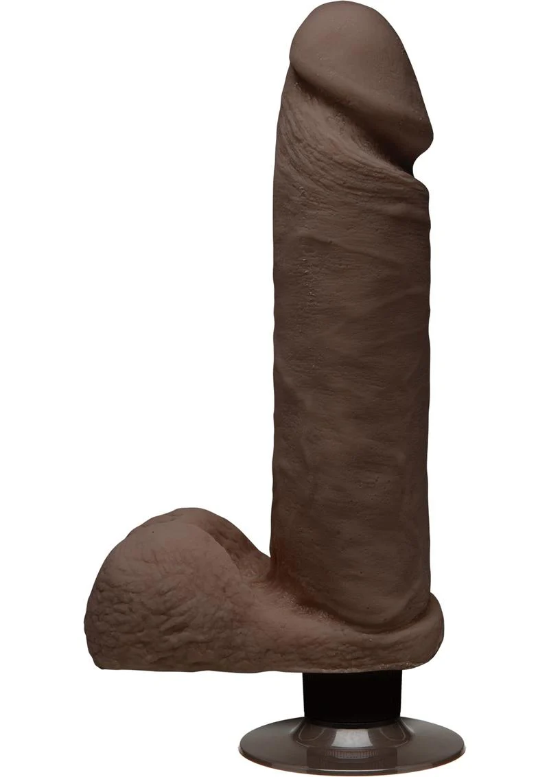 The D Perfect D Ultraskyn Vibrating Dildo with Balls - Image 4