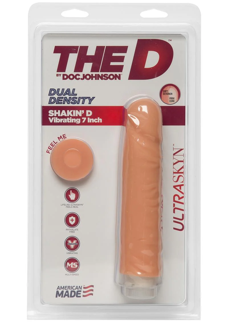 The D Shakin D Ultraskyn Vibrating Dildo - Image 2