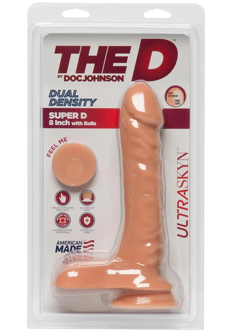 The D Super D Ultraskyn Dildo with Balls - Image 11
