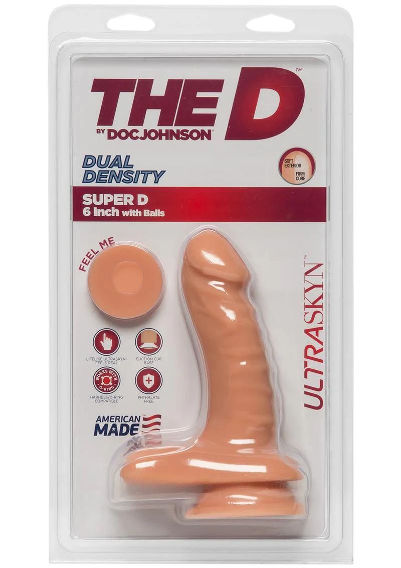 The D Super D Ultraskyn Dildo with Balls - Image 8